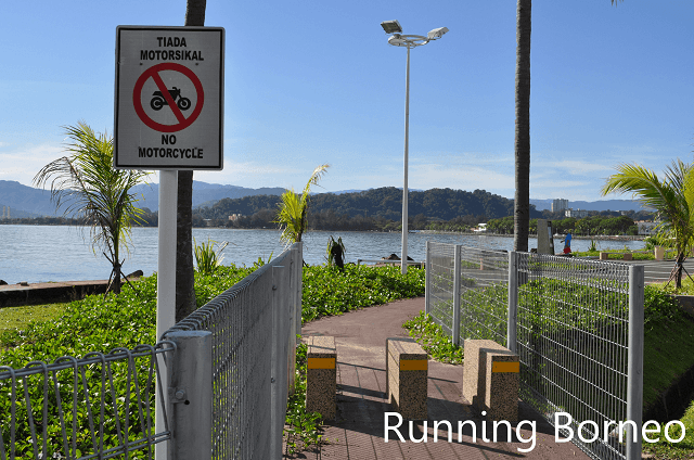 Lorong berbasikal dan jogging Taman Teluk Likas, Kota Kinabalu