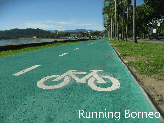 Lorong berbasikal dan jogging Taman Teluk Likas, Kota Kinabalu